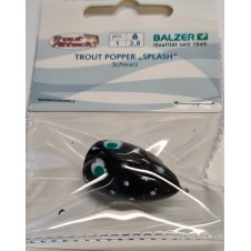 Trout Popper Splash schwarz