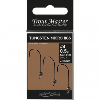 Tungsten Micro Jigs Gr.6-0,5g Natur