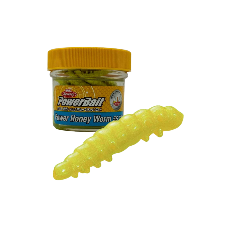 Berkley - Power Honey Worms - Hot Yellow Scales