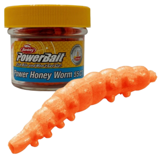 Berkley - Power Honey Worms Col.Hot Orange Scales