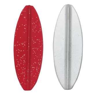 Durchlaufblinker - Rot-Glitter/Weiß-Glitter
