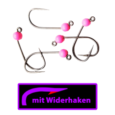 ASB Tackle - Tungsten Jig Hook - Micro Barb - Fluo Pink