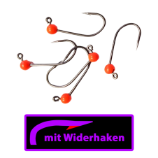 ASB Tackle - Tungsten Jig Hook - Micro Barb - Fluo Orange