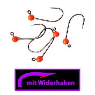 ASB Tackle - Tungsten Jig Hook - Micro Barb - Fluo Orange