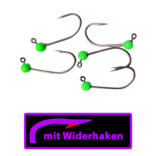 ASB Tackle - Tungsten Jig Hook - Mirco Barb - Fluo Grün