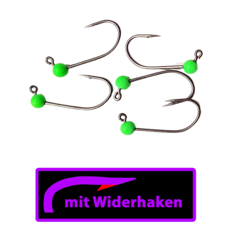 ASB Tackle - Tungsten Jig Hook - Mirco Barb - Fluo Grün