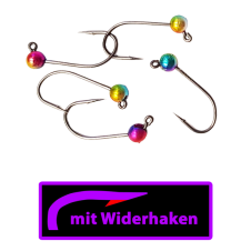 ASB Tackle - Tungsten Jig Hook - Micro Barb - Rainbow metallic