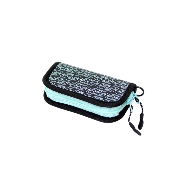 Rodio Craft RC Spoon Carbon Wallet Mini Long Black Turquoise