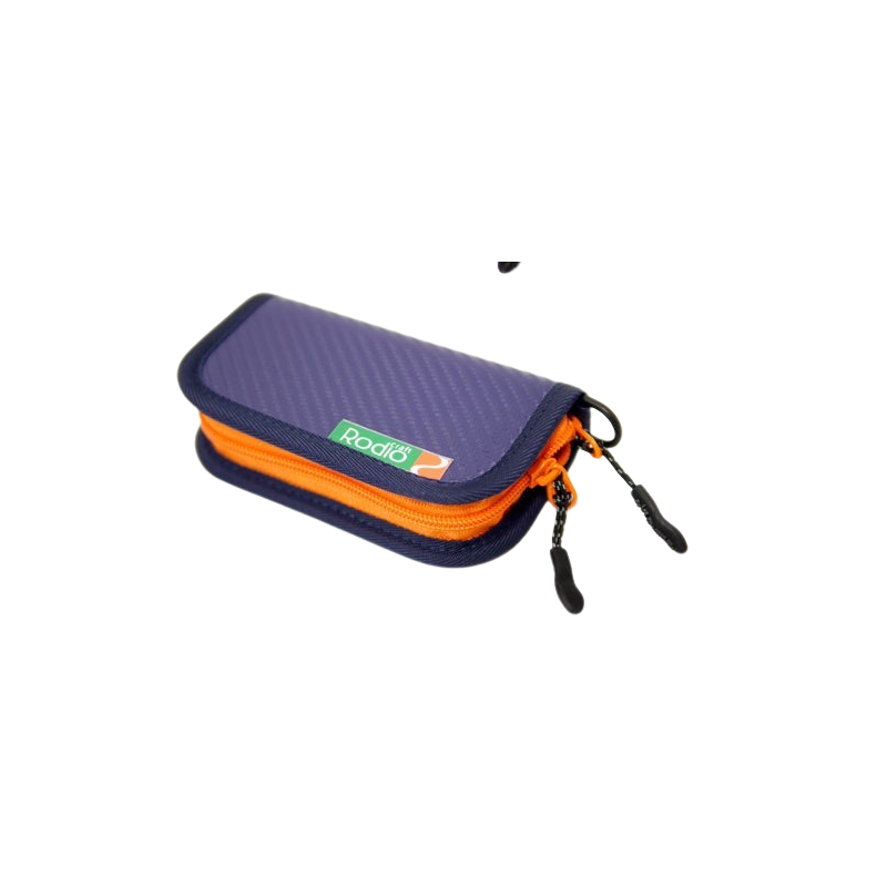 Rodio Craft RC Spoon Carbon Wallet Mini Long Blue - Orange