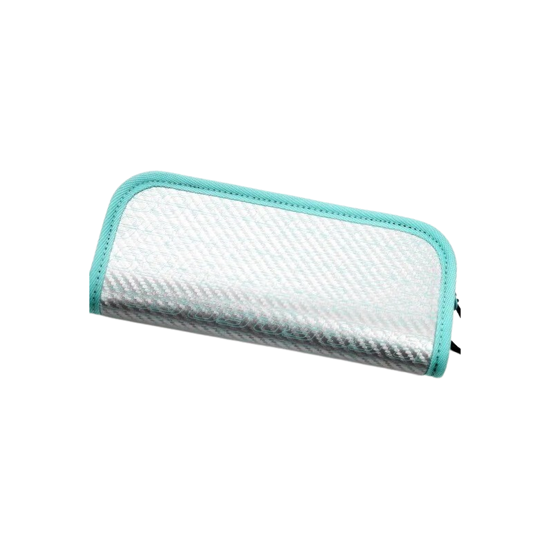 Rodio Craft RC Spoon Carbon Wallet Medium Silver Turquoise Logo