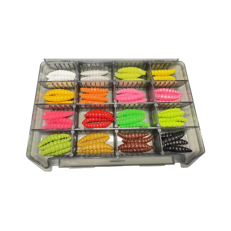 Libra Lures - Mix Box - Larva 35 - Bubblegum