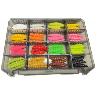 Libra Lures - Mix Box - Larva 35 - Bubblegum