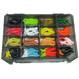 Trout Baits Jara - Bufworm 45 - Garlic 16 Set 2