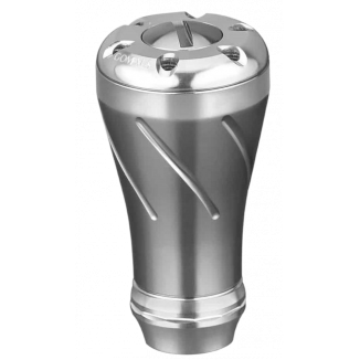 Gomexus Aluminum Reel Power Knob Silver-Smoke